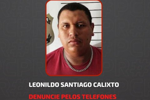 PCPR divulga imagem de foragido condenado por estupro em Cândido de Abreu